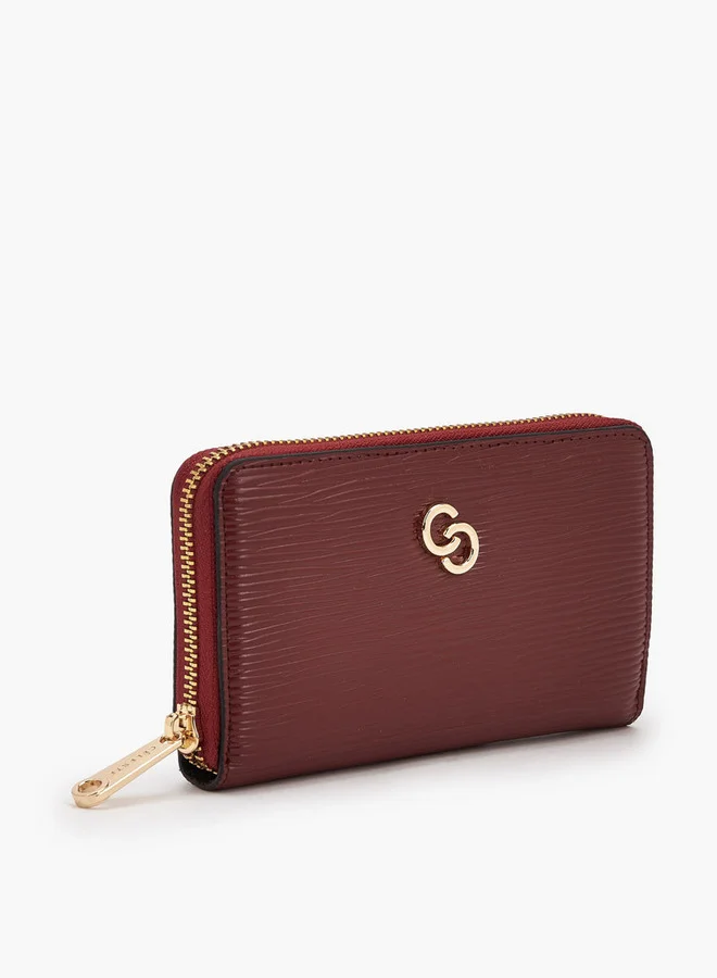 سيليست Textured Zip Around Wallet
